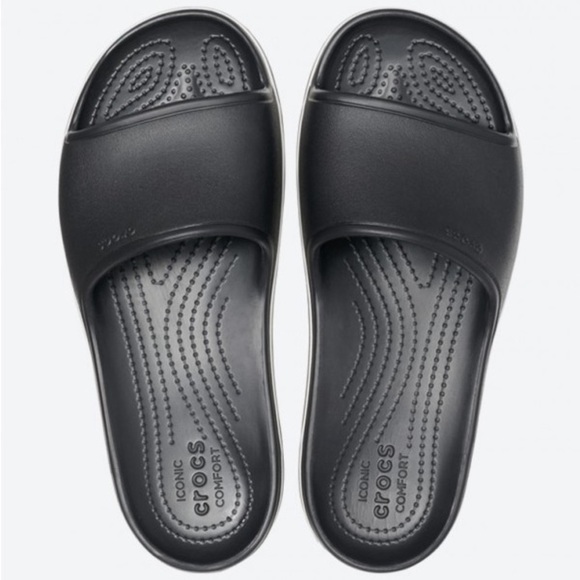 CROCS Black Slide Sandals - Picture 9 of 9